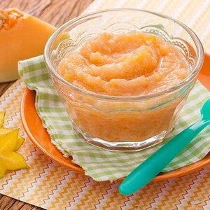 Mingauzinho de Melão Orange com Carambola Mingauzinho de Melão Orange com Carambola